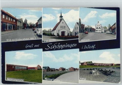 Schöppingen Evangel. Kirche Rathaus kamp Berliner Straße Betreuungsheim