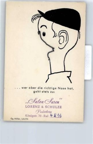 mit beweglicher Kette, Werbung Salon Suren Paderborn