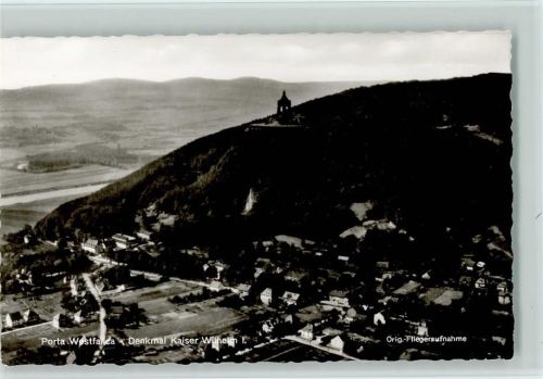 Porta Westfalica Luftaufnahme Denkmal Kaiser Wilhelm I.