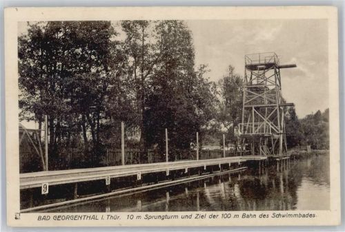 Georgenthal Schwimmbad Sprungturm