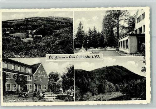 Holzhausen Blick ins Wiehengebirge Kurhaus Bringewatt Kurhaus Holsing Babilonie