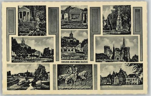 Kleve Lohengrindenkmal Ehrenfriedhof Amphitheater Schwanenburg Schloss Moyland Kriegerdenkmal Kleiner Markt Grosser Kurfürst