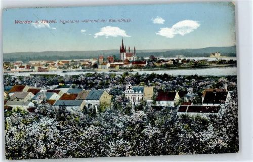 Werder Panorama während der Baumblüte