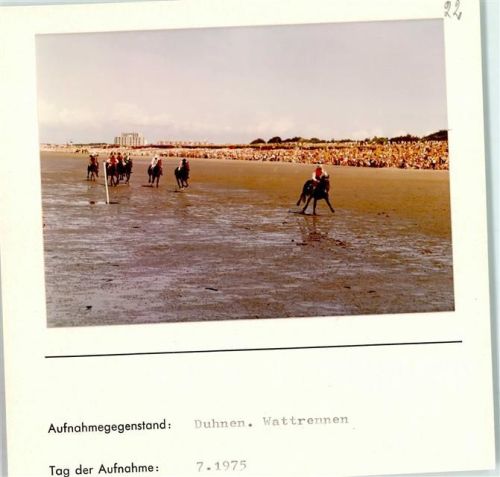 Duhnen Foto montiert auf Karton