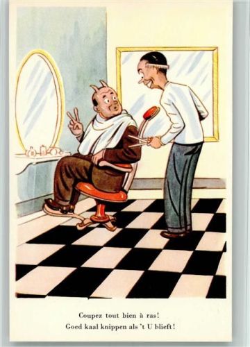 Der Teufel beim Friseur - Humor