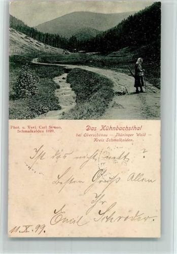 Schmalkalden 1899 Kühnbachsthal Wanderein