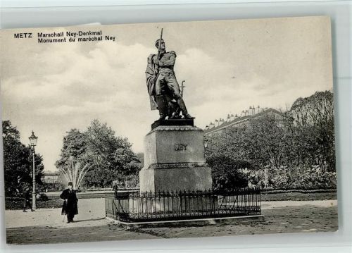 Metz Marschall Ney Denkmal ca 1910 AK Historismus