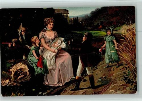 Königsberg Königin Luise mit ihren Kindern in Huben Baby