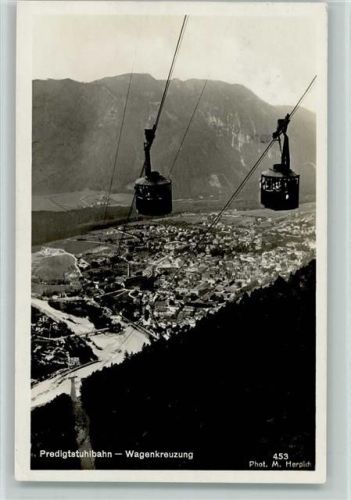 1925 Nr. 453 Seilbahn Predigtstuhlbahn - Wagenkreuzung AK