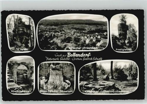 Bollendorf Predigstuhl, Felsen, Römische Villa Gräberstätte Natur 1963