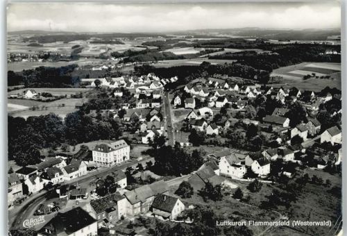 Flammersfeld 1974 Luftbild Foto AK