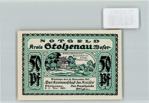 Stolzenau Notgeld Niedersächsischer Bauernhof