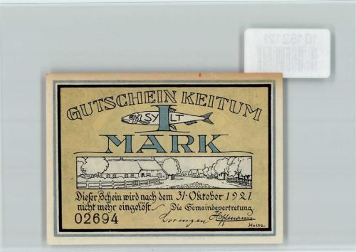 Keitum Notgeld Fisch
