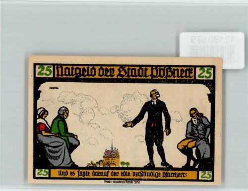 Pößneck Notgeld Goethe Hermann und Dorothea