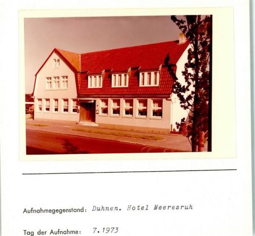 Duhnen Foto montiert auf Karton