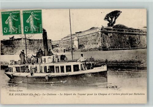 Le Chateau-d'Oleron 1916 Le Chateau - Fähre Chapus AK