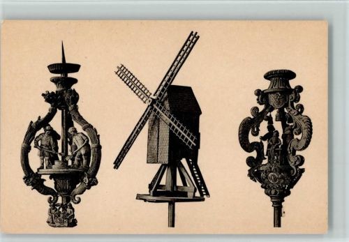 Schnitzereien, Windmühle, Toortsen van de nering der Korenmeters AK