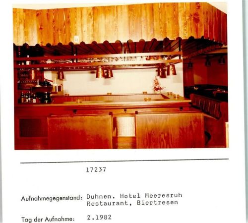 Duhnen Foto montiert auf Karton
