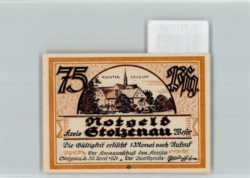 Stolzenau Notgeld Kloster Loccum