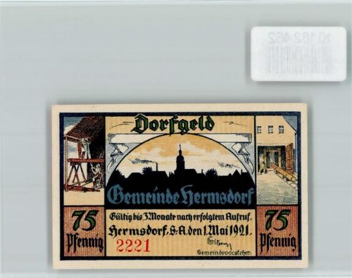 Hermsdorf Notgeld Dorfgeld