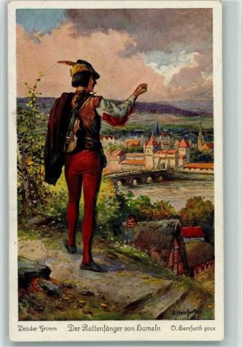Märchen - Rattenfänger von Hameln Nr. 5 AK