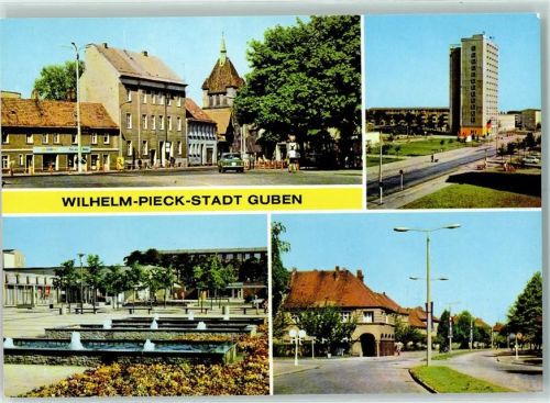 Guben Wilhelm-Pieck-Straße Guben-Obersprucke Hochhaus HOG Neue Welt Karl-Marx-Straße