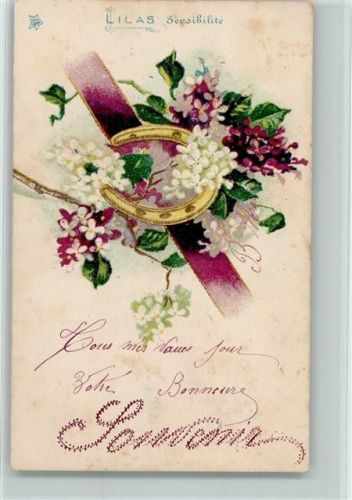 1905 Neujahr. - Flieder - Lilas Sersibilite AK