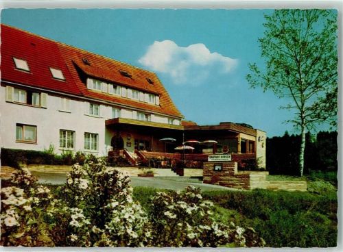 Ebnisee Gasthaus Pension Zum Hirsch Rückseite mit Abschürfungen bzw Kleberesten