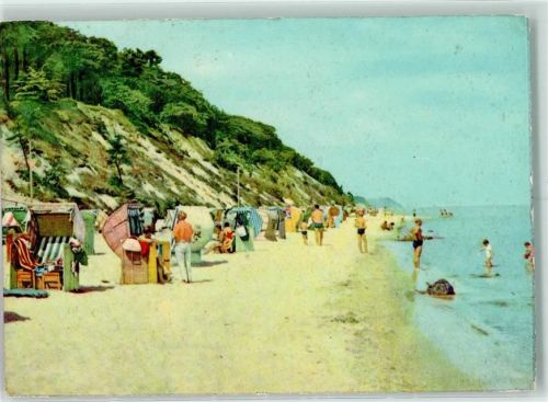 Ückeritz Rückseite mit Abschürfungen bzw Kleberesten Strand