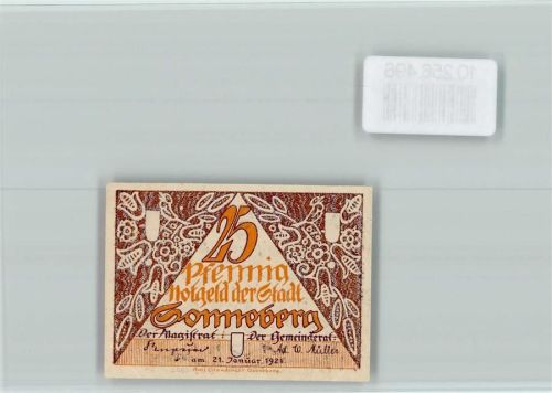 Sonneberg Notgeld 25 Pfennig