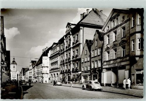 89407 W8880 Dillingen a d Donau Gebrauchsspuren Rückseite mit Abschürfungen und Kleberesten Beim Rathaus VW-Käfer