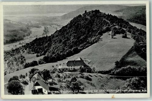 Küssaburg Gasthaus zur Küssaburg Ruine Küssaburg Fliegeraufnahme