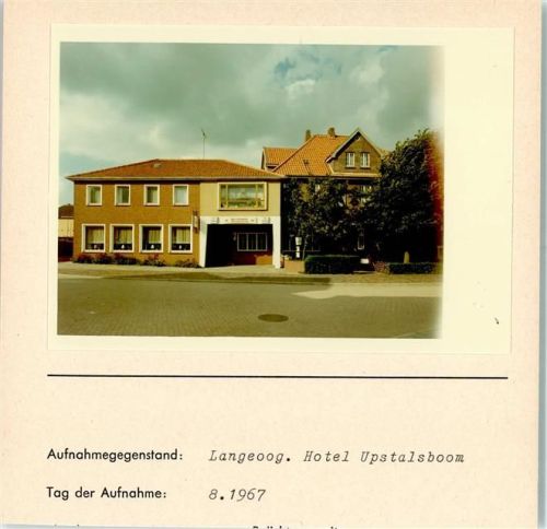 Langeoog Hotel Upstalsboom Foto montiert auf Karton