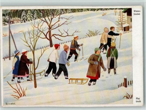sign Max Unorl - Wintersport - Schlittenpartie