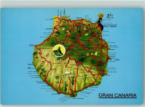 Las Palmas de Gran Canaria Landkarte