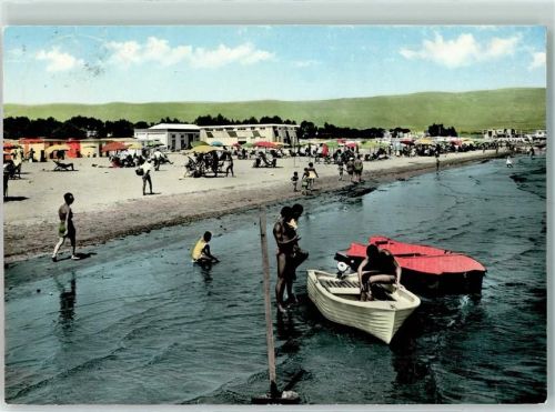 Manfredonia 1963 Plage Strandleben AK
