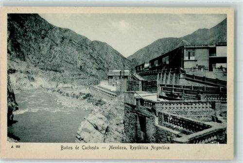 Mendoza 1935 Banos de Cacheuta Therme AK