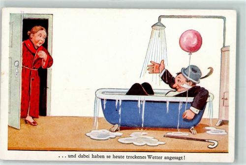 Humor Ehe Luftballon AK