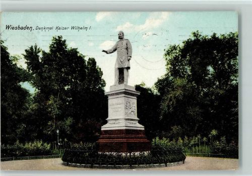 Wiesbaden 1909 Denkmal Kaiser Wilhelm I.