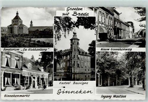 Breda 1962 Sanatorium Ginnekenmarkt Ginnekenweg Kastel AK