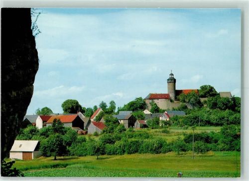 Sanspareil Burg Zwernitz mit markgräflichem Felsengarten Rückseite mit Abschürfungen bzw Kleberesten