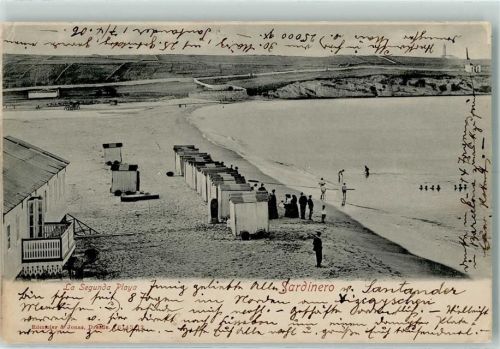Santander 1906 Sardinero La Segunda Playa Badewagen