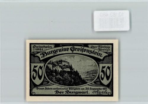 Greifenstein Notgeld Burgruine