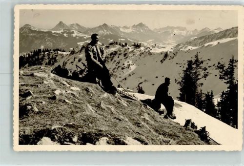 Hinterstein Gipfel Wanderer Einstein Gimpel Hochvogel