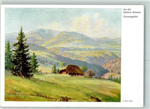 Thurner sign. J. Kuri Schwarzwald An der hintern Schanz