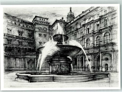 Gontana e cortile del Belvedere