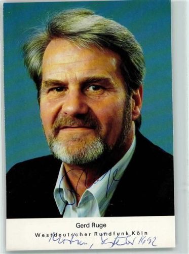 Gerd Ruge - Autogramm