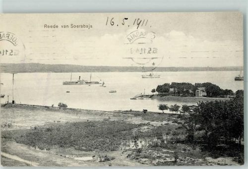 Surabaya 1911 Niederländische Kolonie Reede