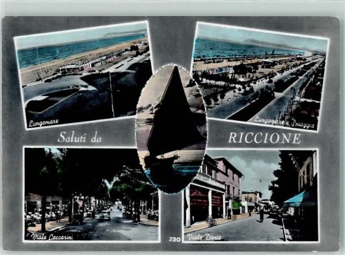 Riccione Lungomare Spiaggia Viale Ceccarini Viale Dante
