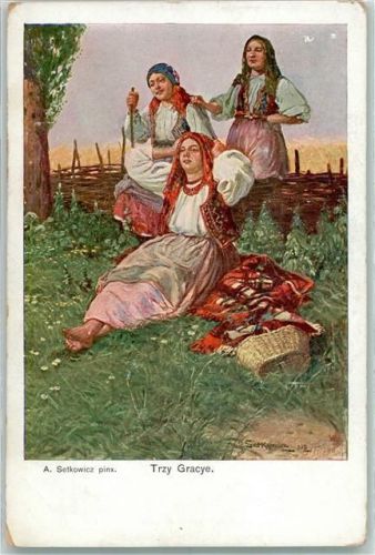 Krakau Frauen in Tracht